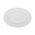 Pactiv Cold Cup Lids w/No Straw Hole, Fits 9-20oz Size A Cups, Clear, PK1020 YLP20CNH